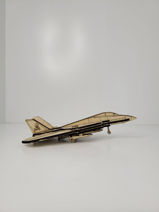 Wooden Fighter Jet Model DIY Kit for Enthusiasts