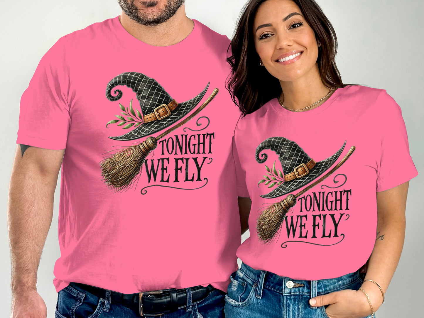 Tonight We Fly Witch Hat Design Matching Shirt product type