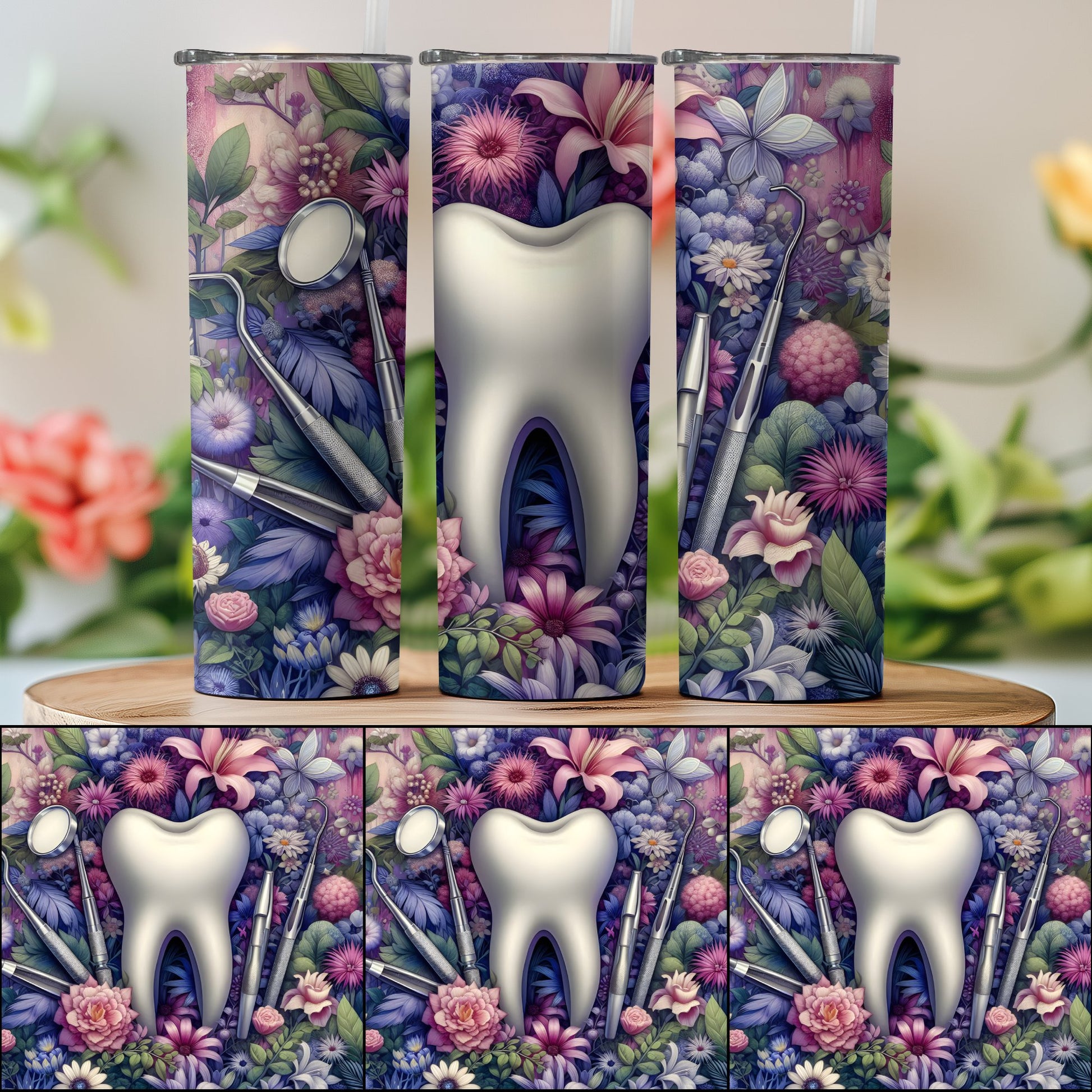 Floral Design Tooth and Dental Instruments product type