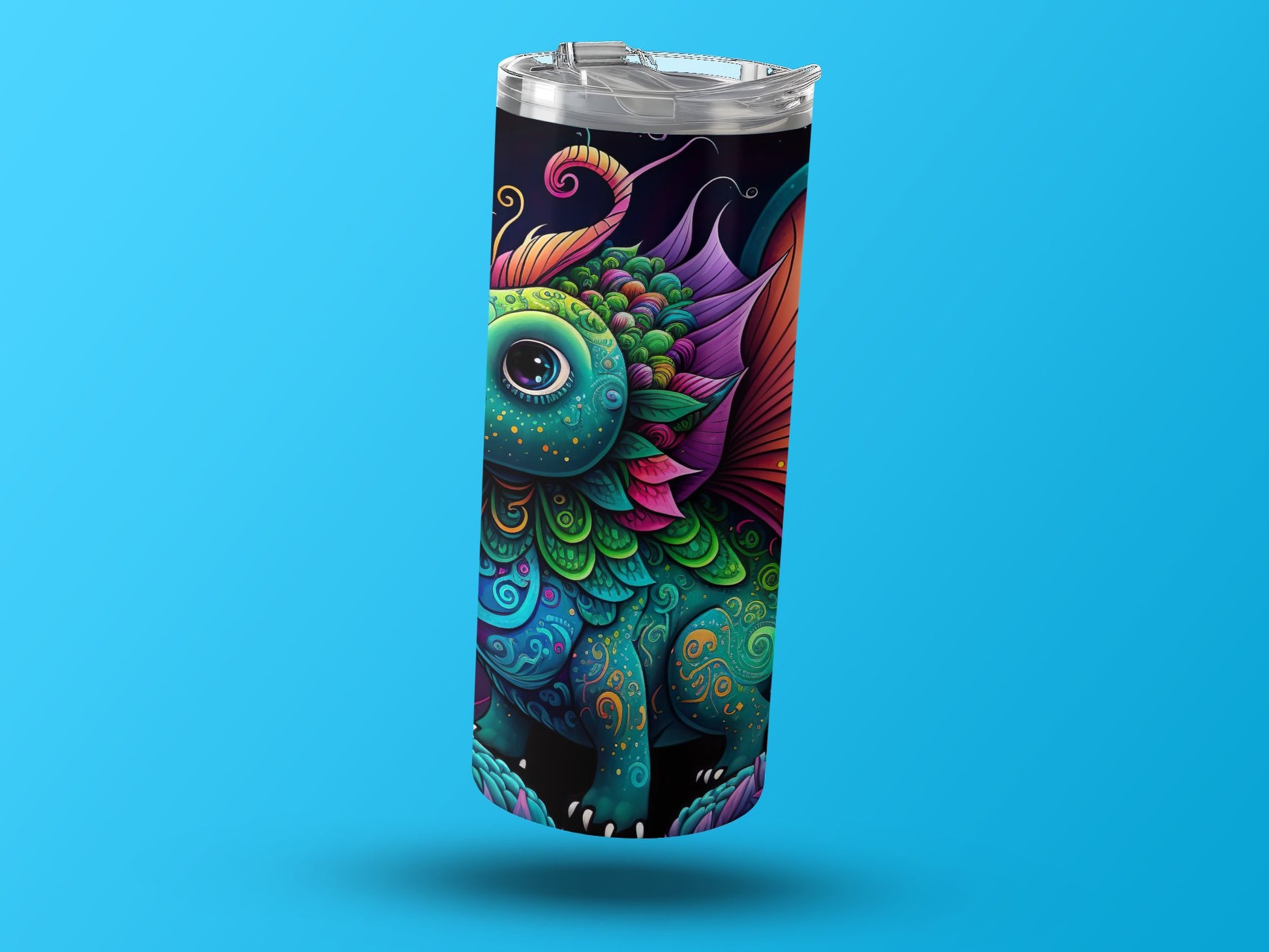 Colorful Fantasy Dragon Design Tumbler product