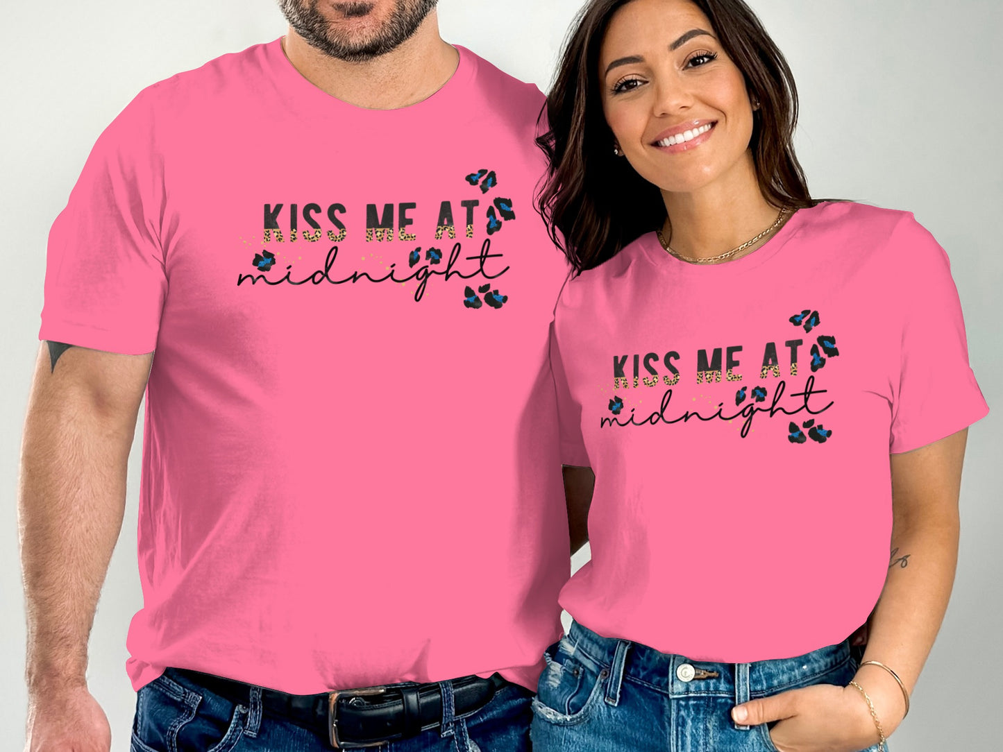Kiss Me At Midnight Matching Pink T-Shirt Product