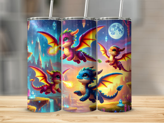 Colorful Dragon Fantasy Art Tumblers product