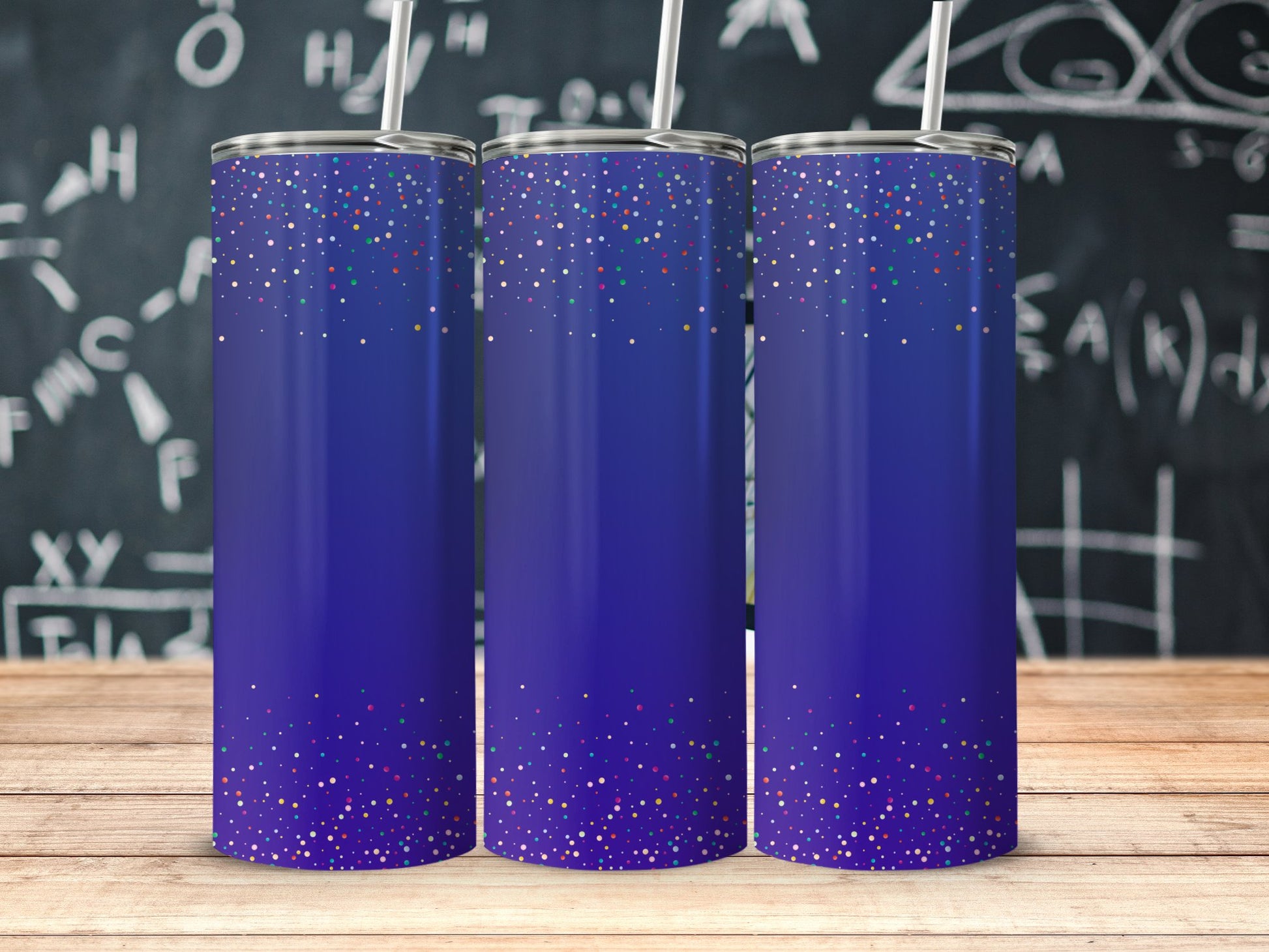 Glitter Sparkle Design Blue Tumbler Insulated product type