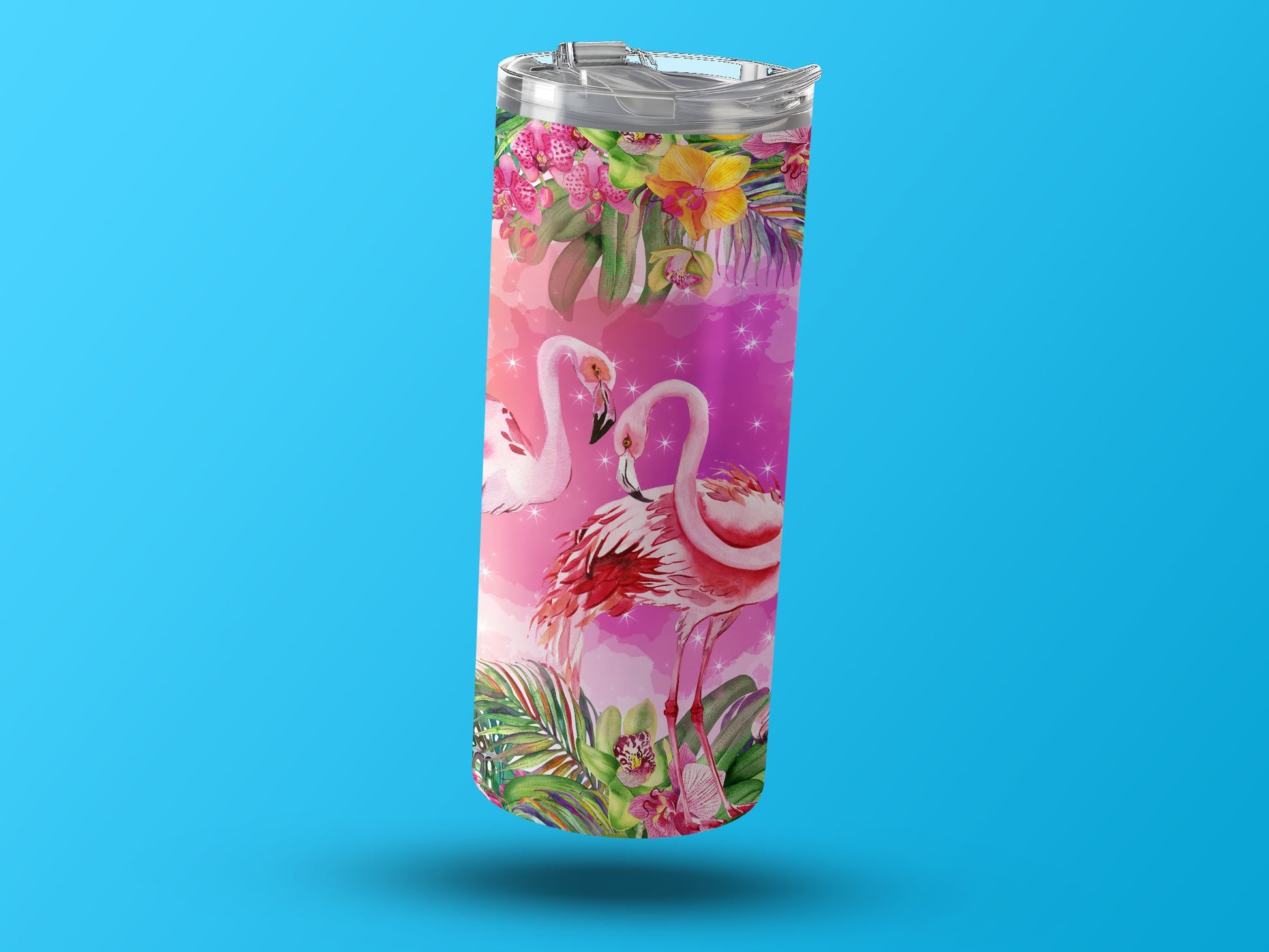Flamingo Tropical Design Travel Mug product