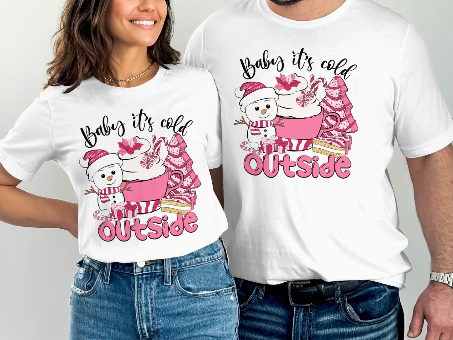 Cute Baby It's Cold Outside Matching Shirts