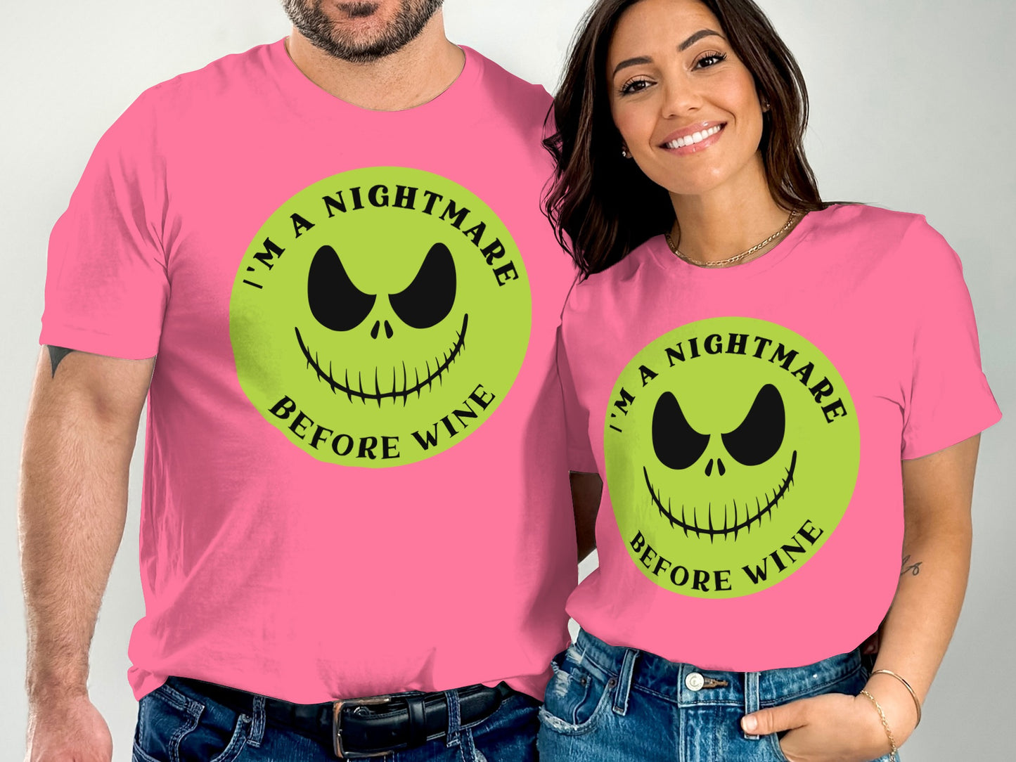 I'm A Nightmare Before Wine graphic shirt product