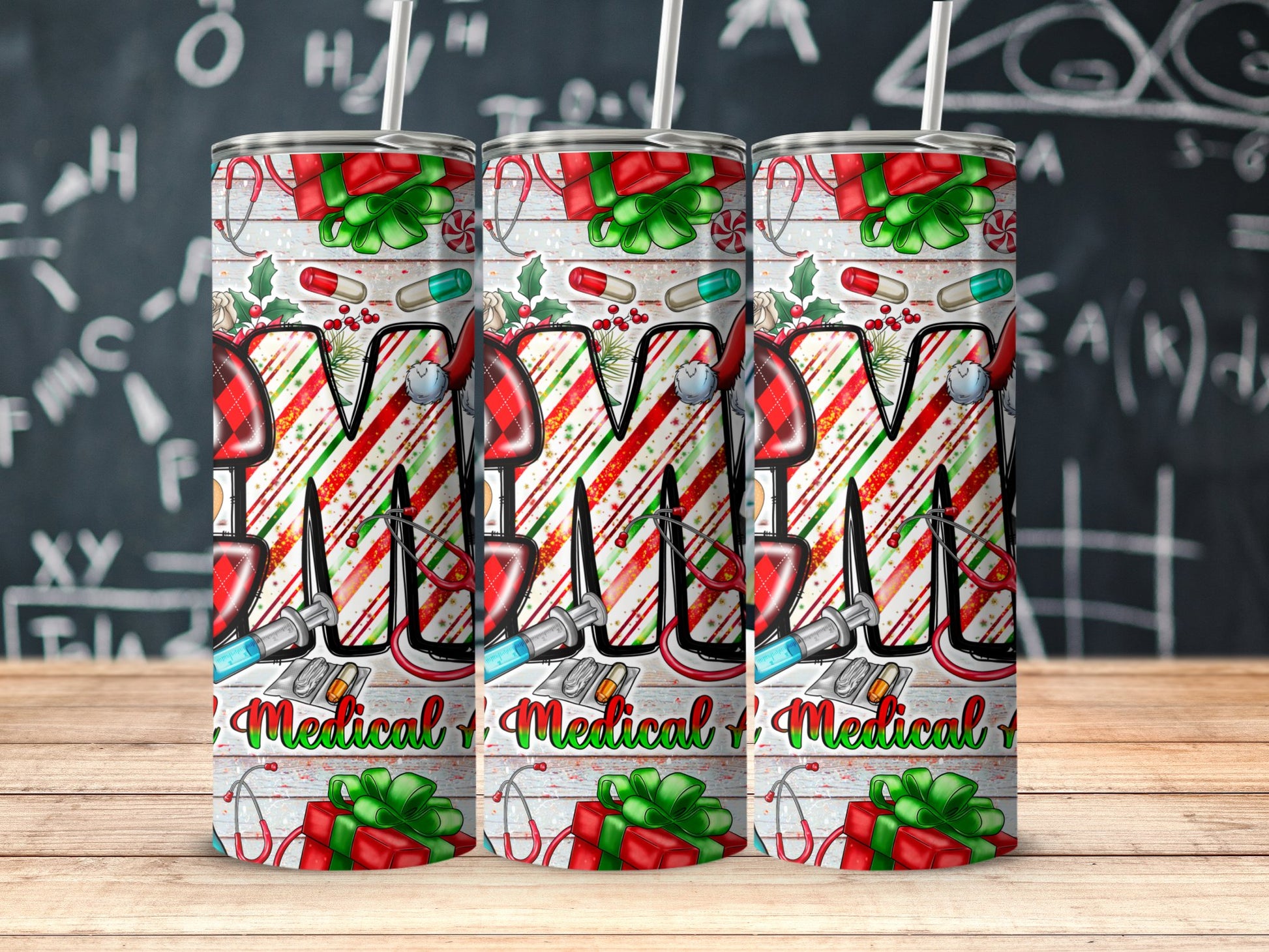 Medical Themed Christmas Decorated Drinkware product