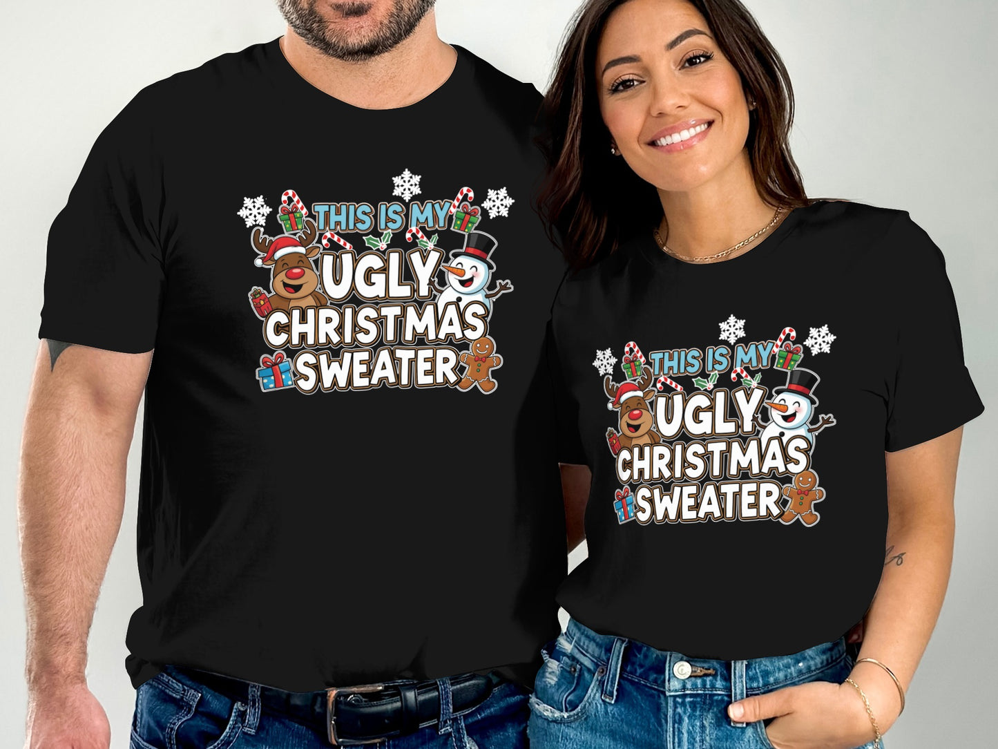 This Is My Ugly Christmas Sweater Festive Holiday T-shirt