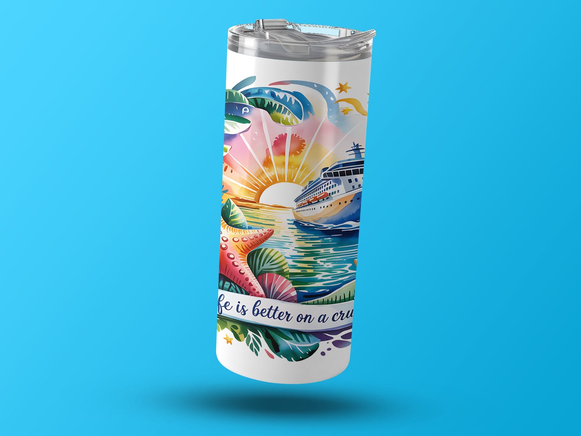 Life Is Better on a Cruise Tumbler product type