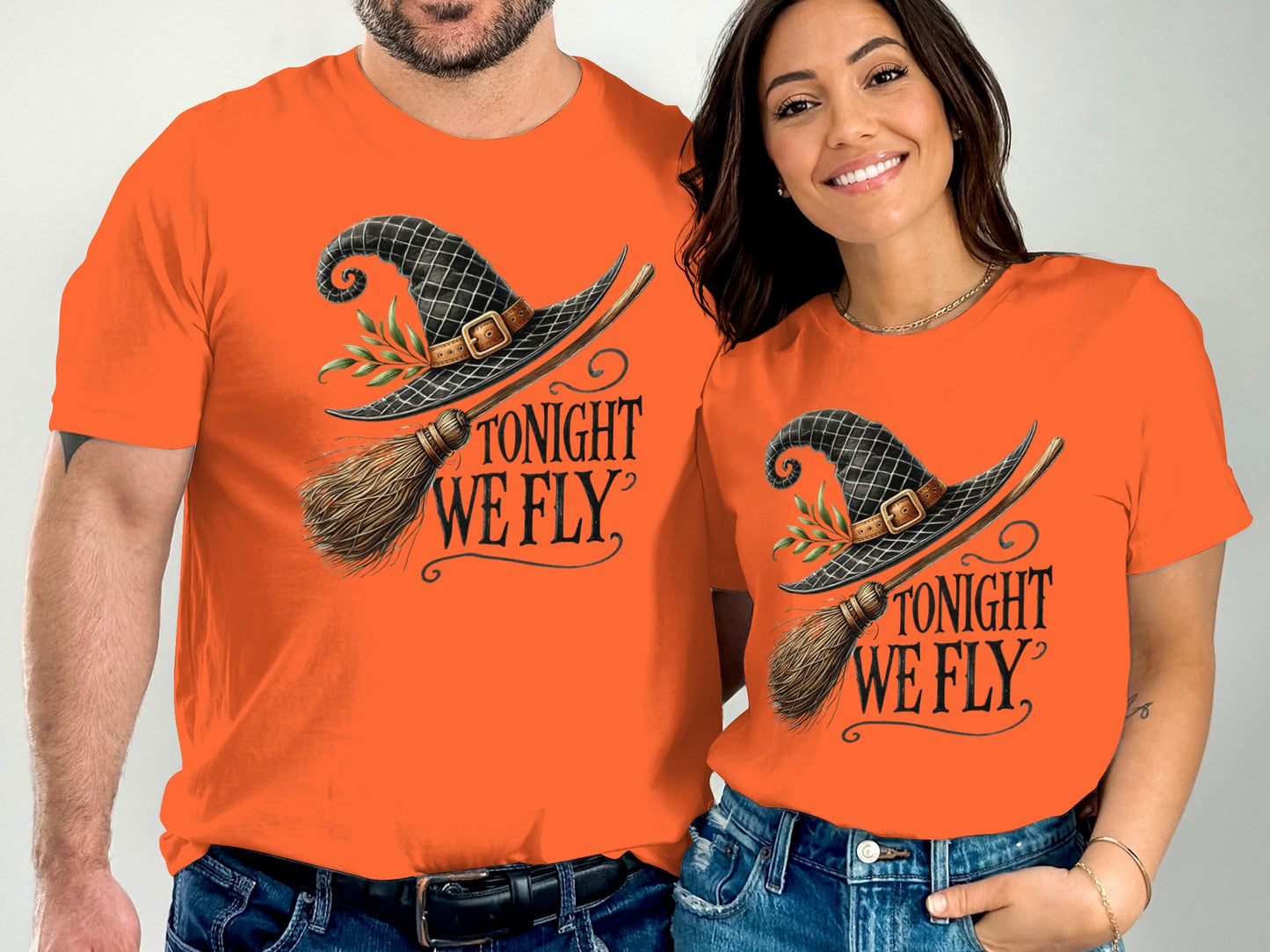 Tonight We Fly Witch Hat Graphic Tee product type