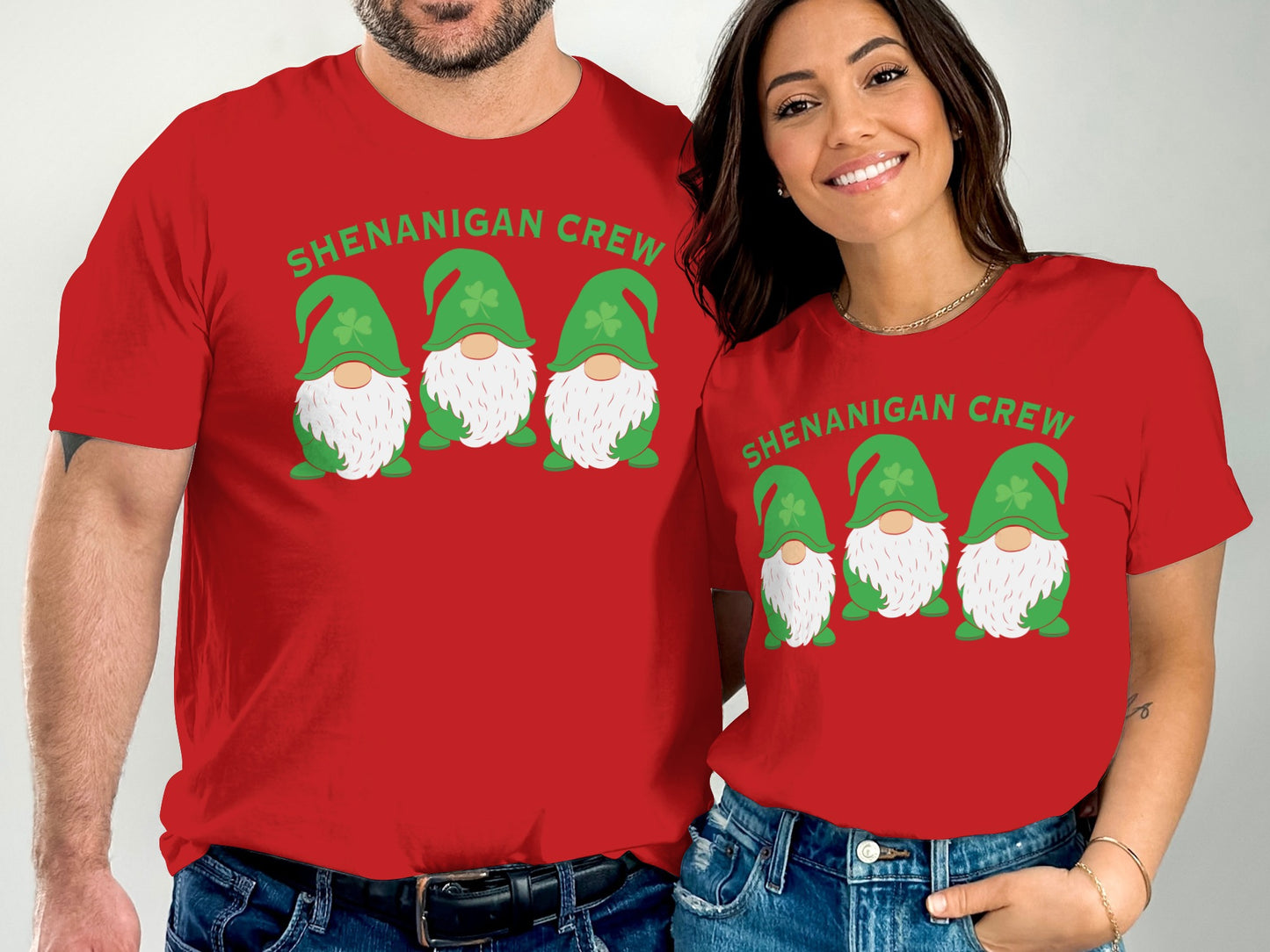 Shenanigan Crew Matching Couples Gnome T-shirt
