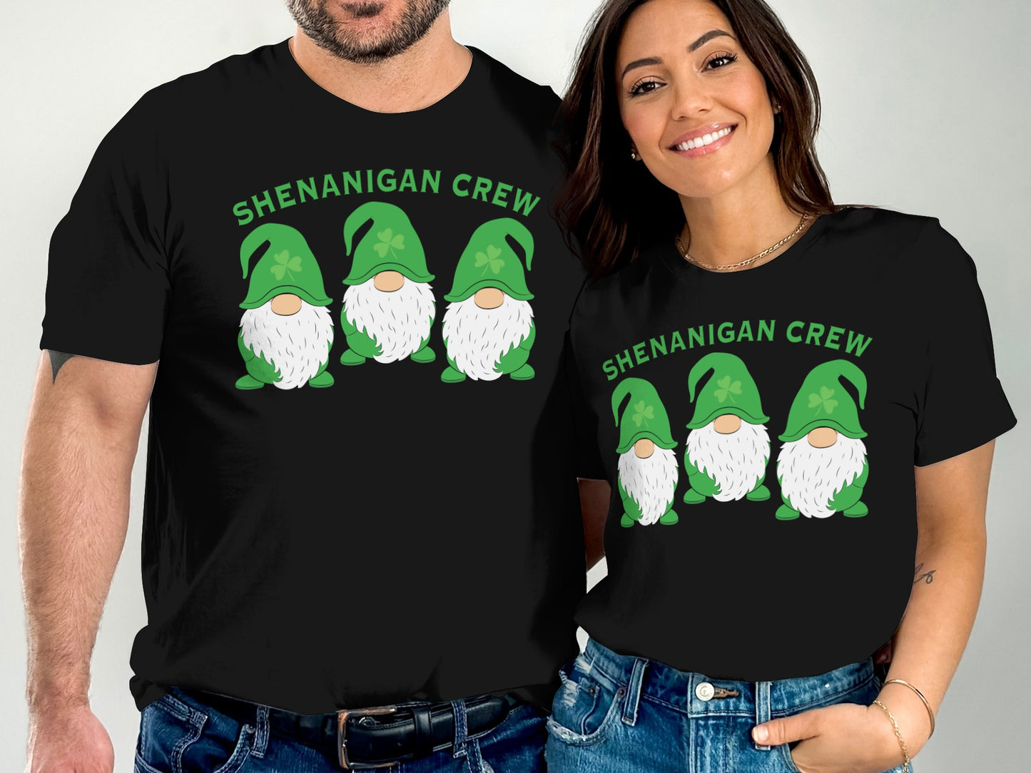 Shenanigan Crew Gnome St. Patrick's Day matching shirt