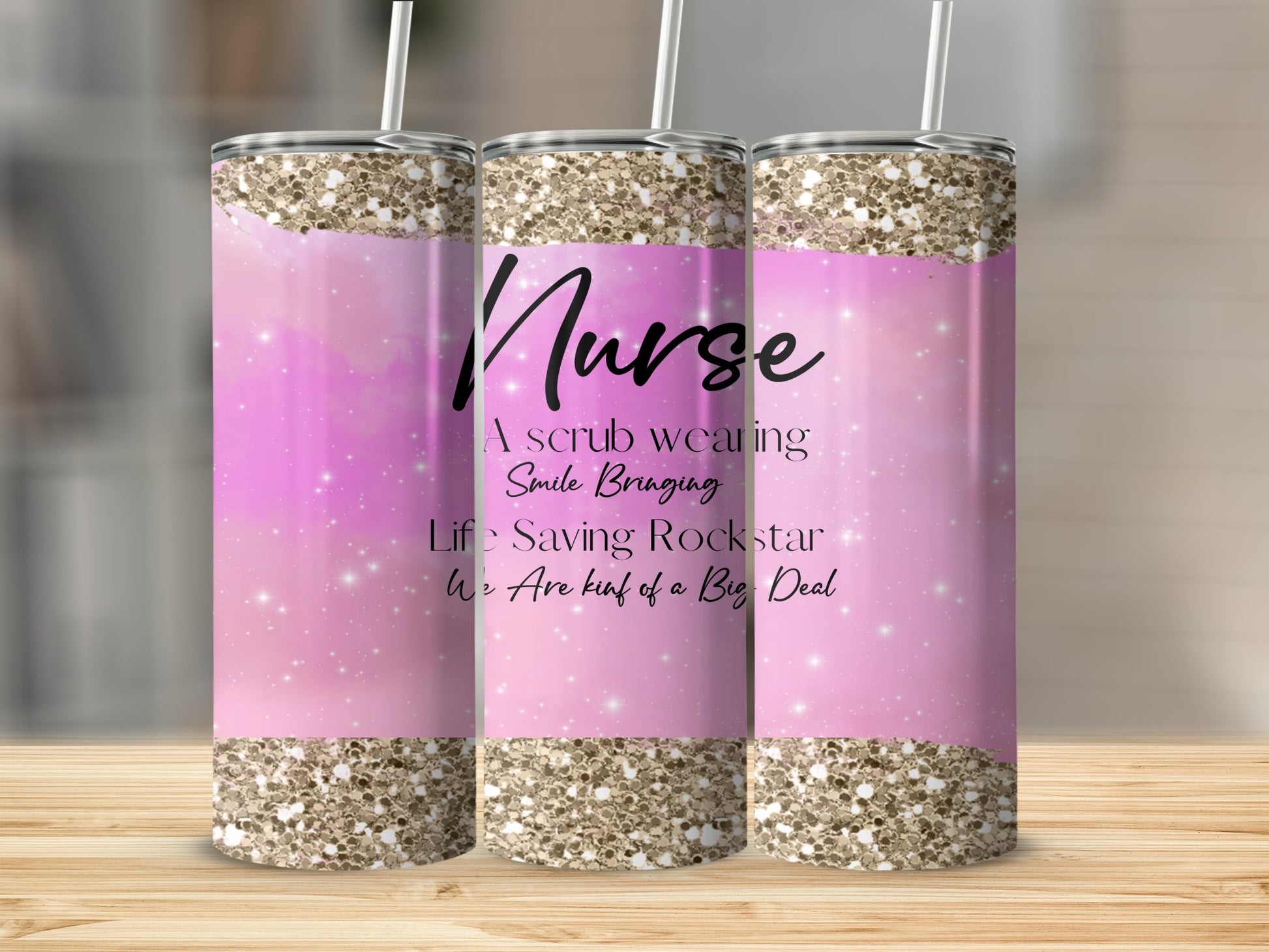 Nurse Scrub Wearing Smile Bringing Rockstar product type
