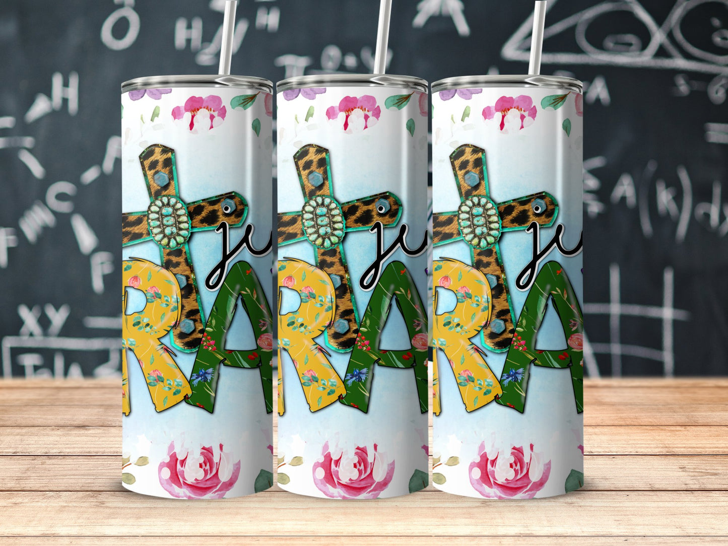 Colorful Je Re Rara Patterned Tumbler product type