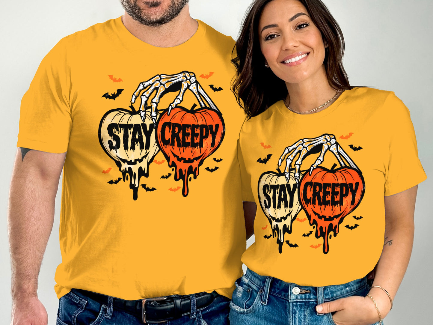 Stay Creepy Halloween Skeleton Hands T-shirt product type