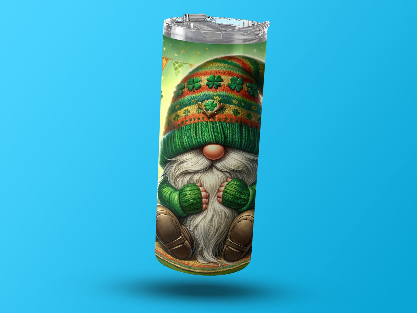 St. Patrick's Day Gnome Art Insulated Tumbler Cup