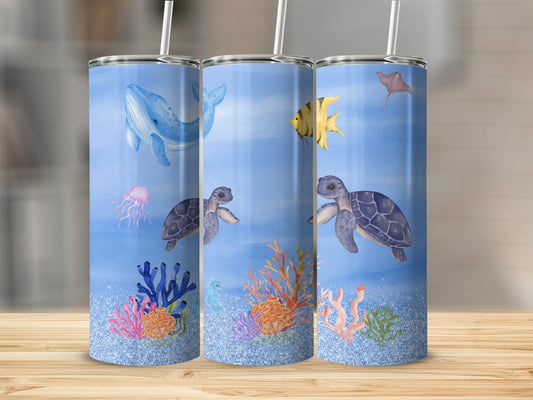 Underwater Marine Life Tumblers Colorful Product type