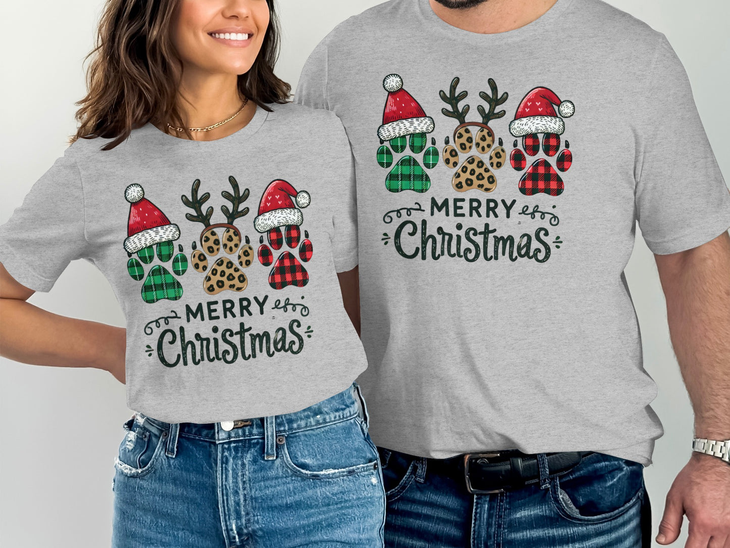 Festive Merry Christmas Matching Family Shirt Product