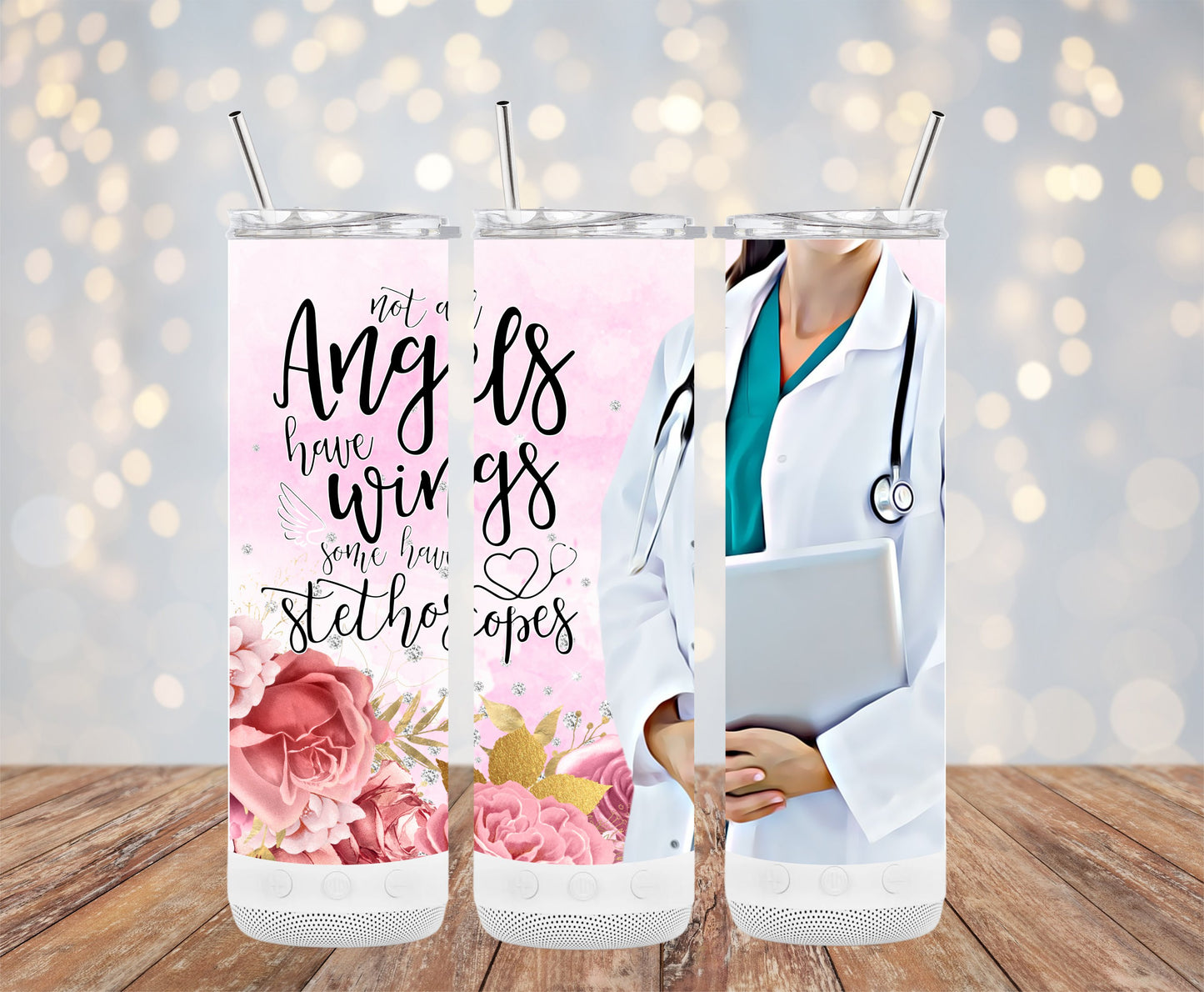 Angels Have Wings Stethoscopes Tumbler product