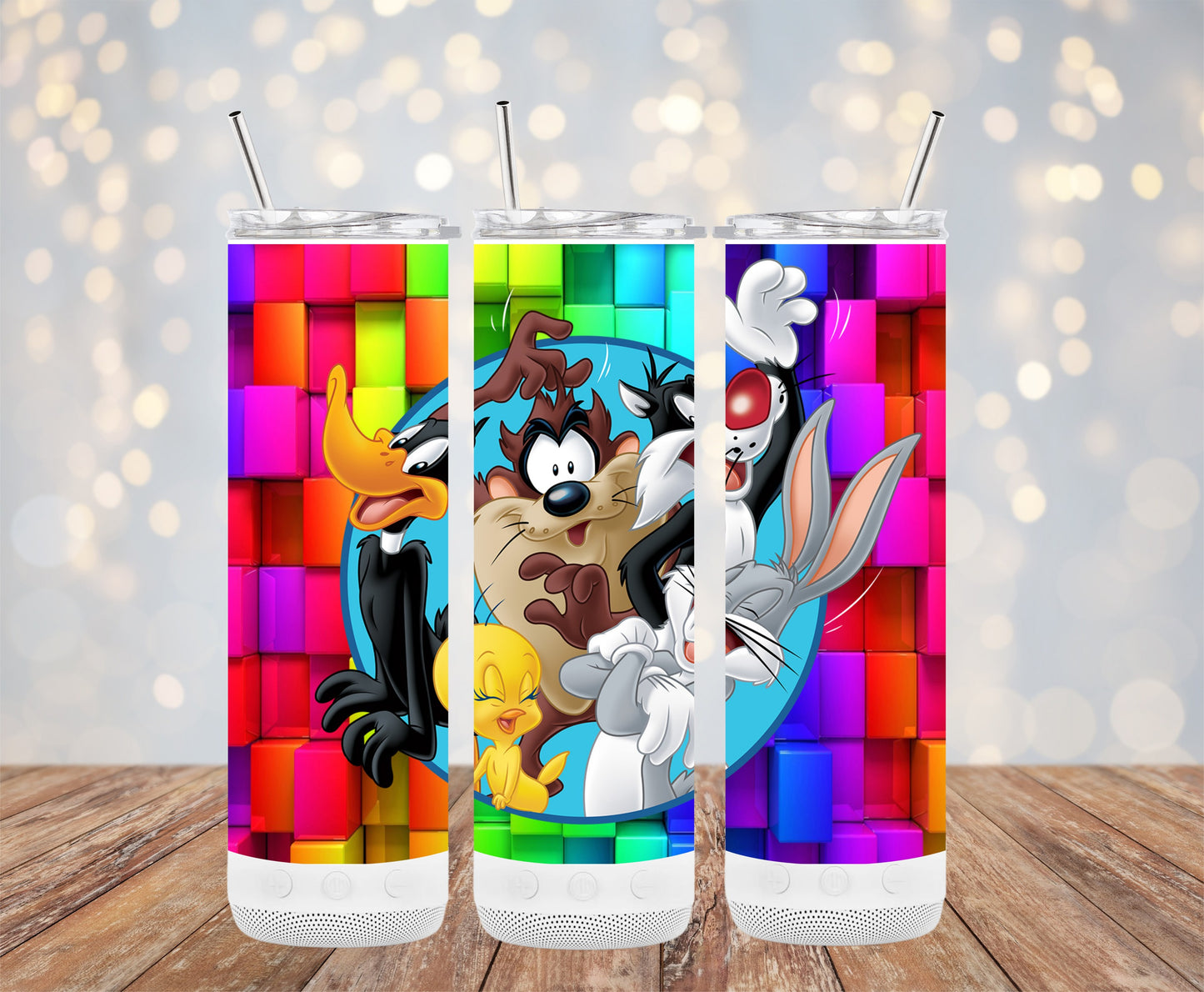 Colorful Cartoon Characters Tumbler Design product