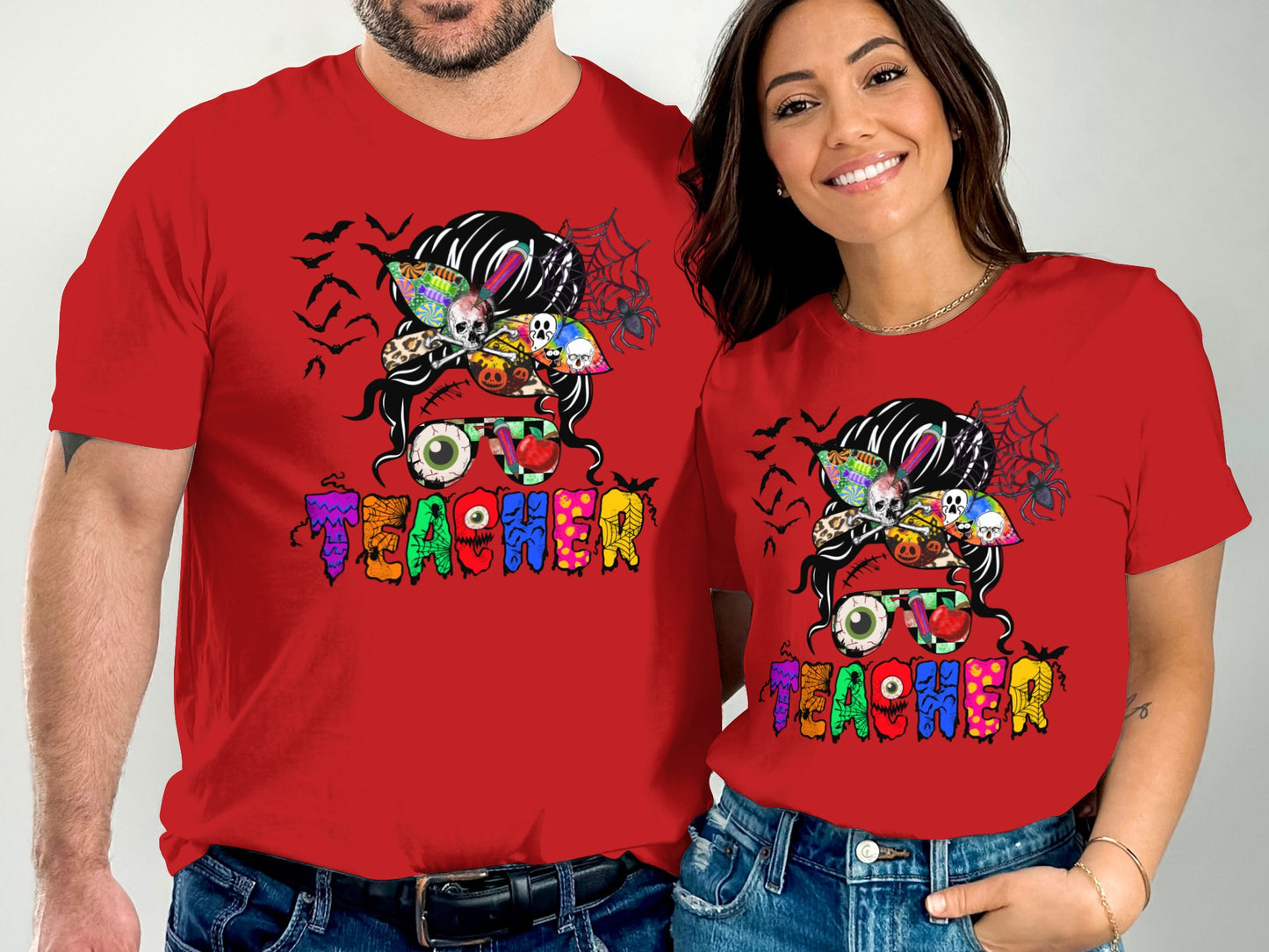 Funny Halloween Teacher Skull Graphic Tee product