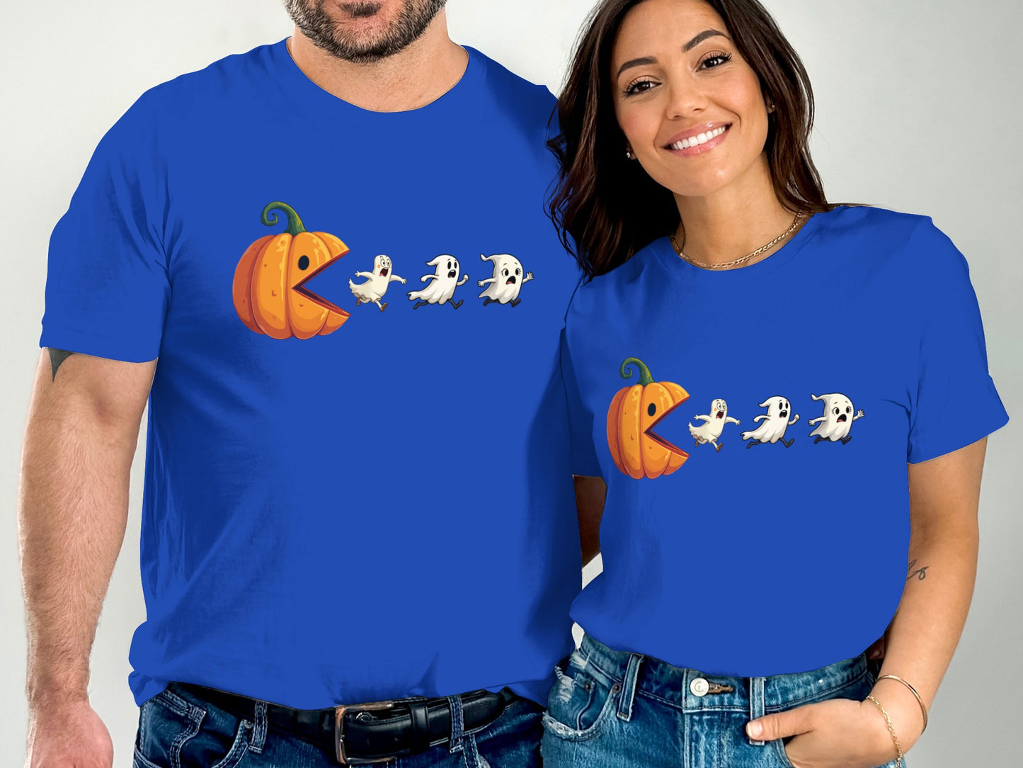 Cute Halloween Pumpkin and Ghosts T-shirt product type