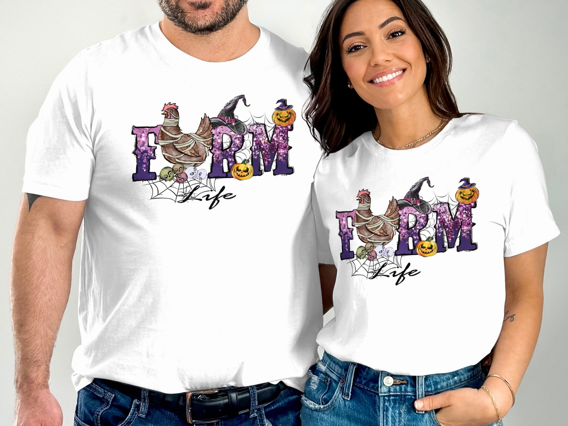 Farm Life Graphic Halloween Shirt Product