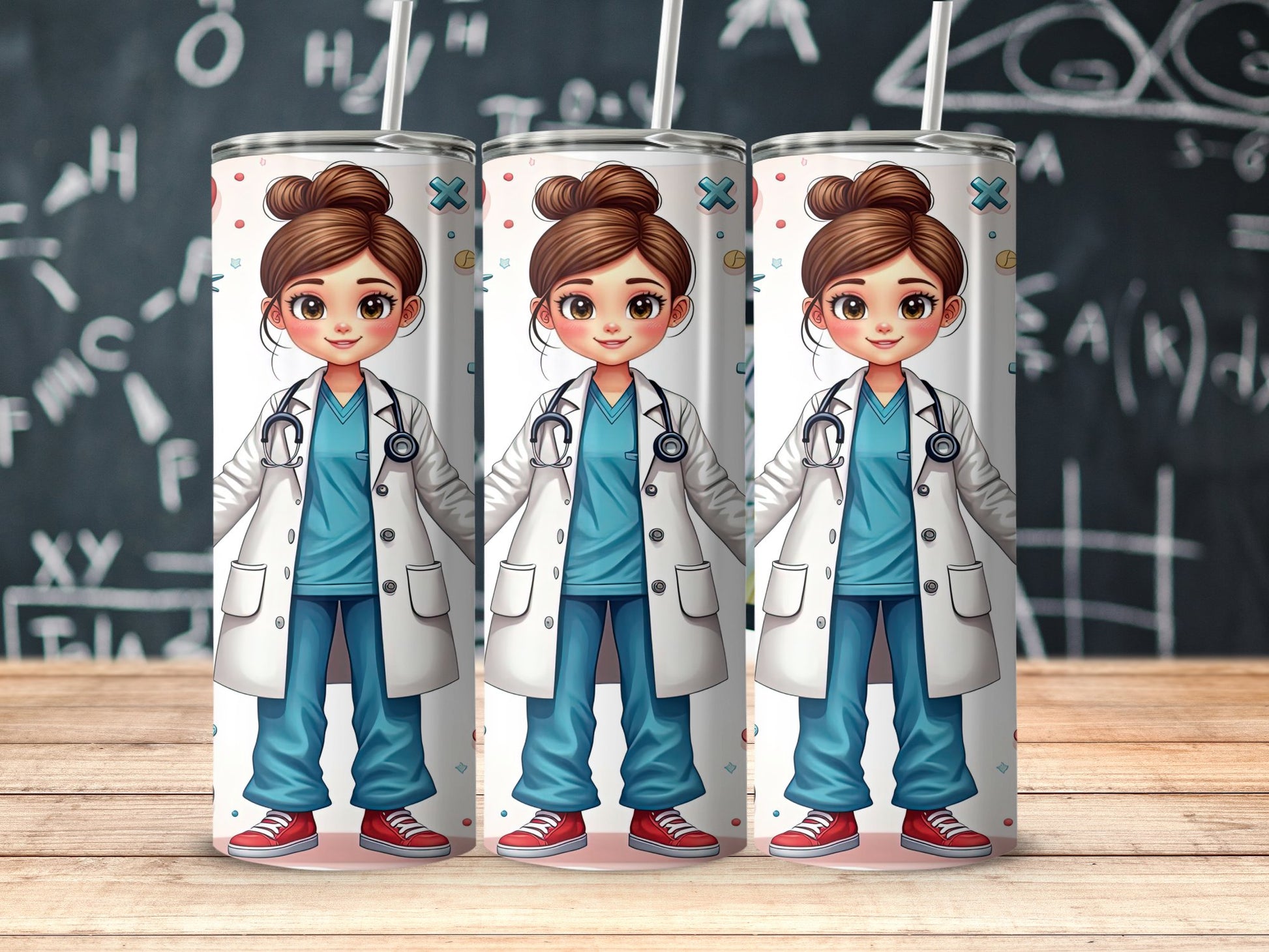 Cute Doctor Character Theme Insulated Tumbler product