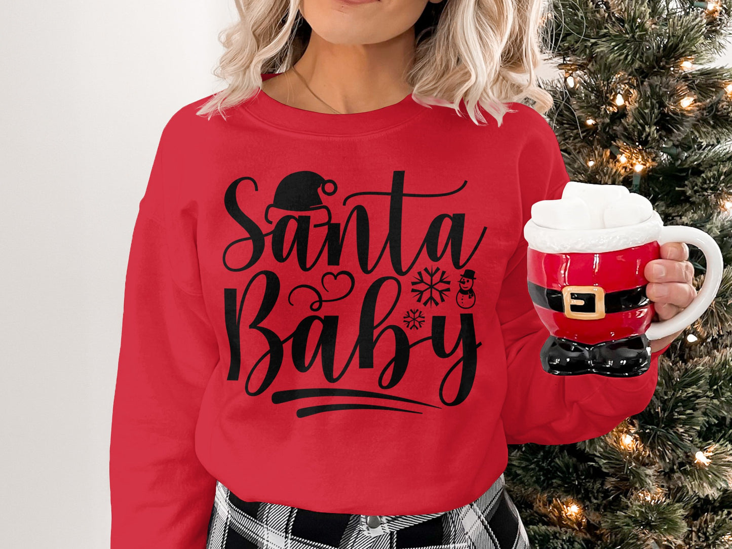 Santa Baby Holiday Season Shirt Long Sleeve