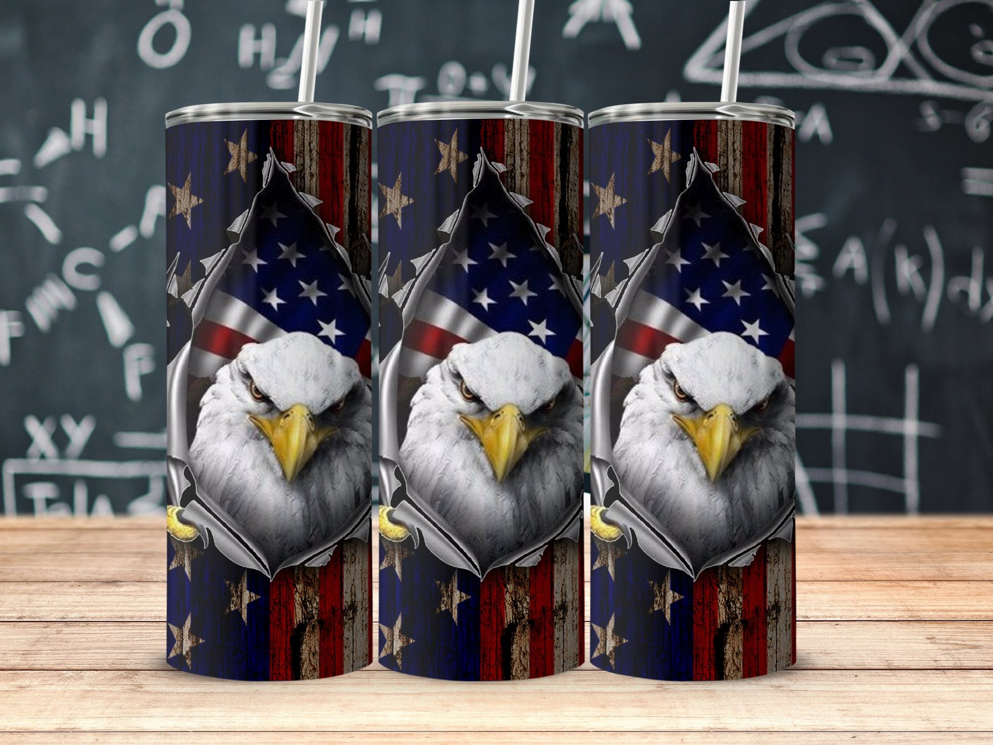 American Flag Bald Eagle Patriotic Tumbler product type