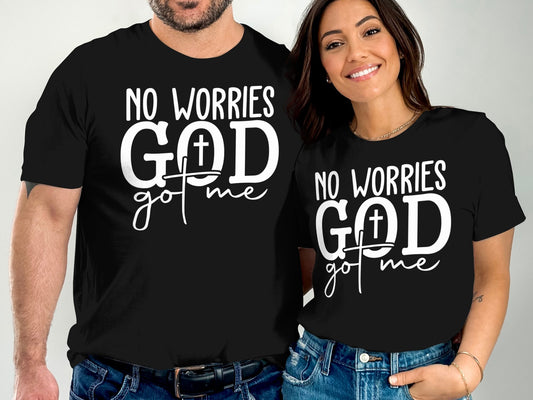 No Worries God Got Me Printed T-Shirt product type
