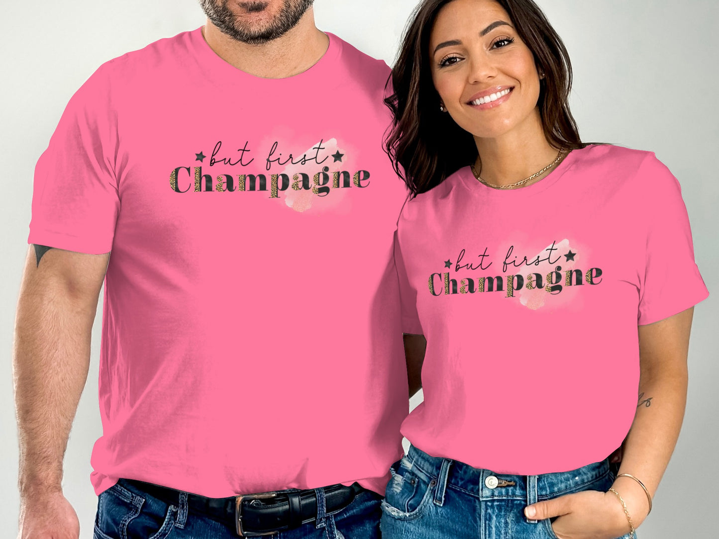 But First Champagne Pink Graphic T-Shirt
