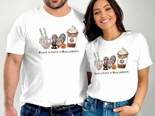 Peace Love Halloween Graphic Tee product type