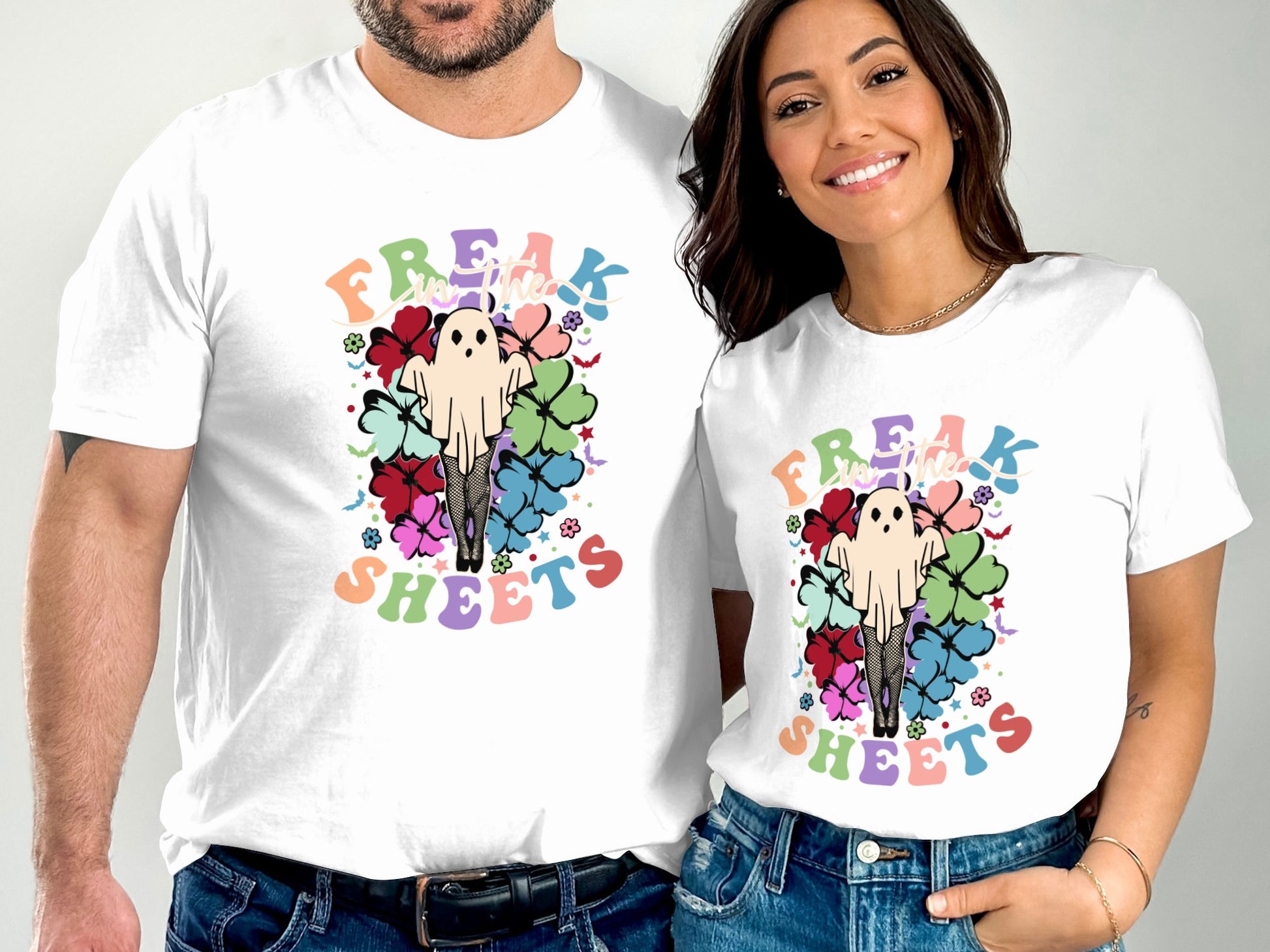 Colorful Freak Sheets Graphic Tee shirt product type