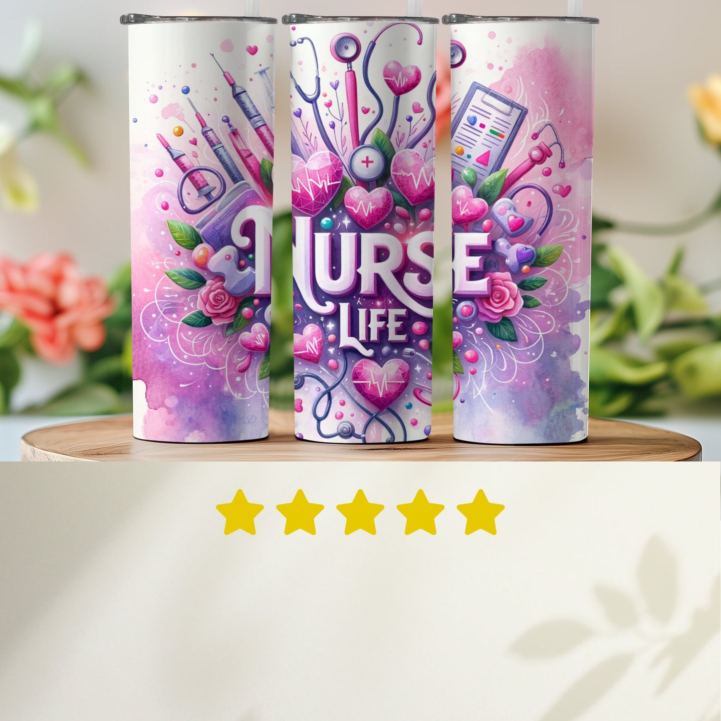 Nurse Life Motivational Artwork Tumbler product