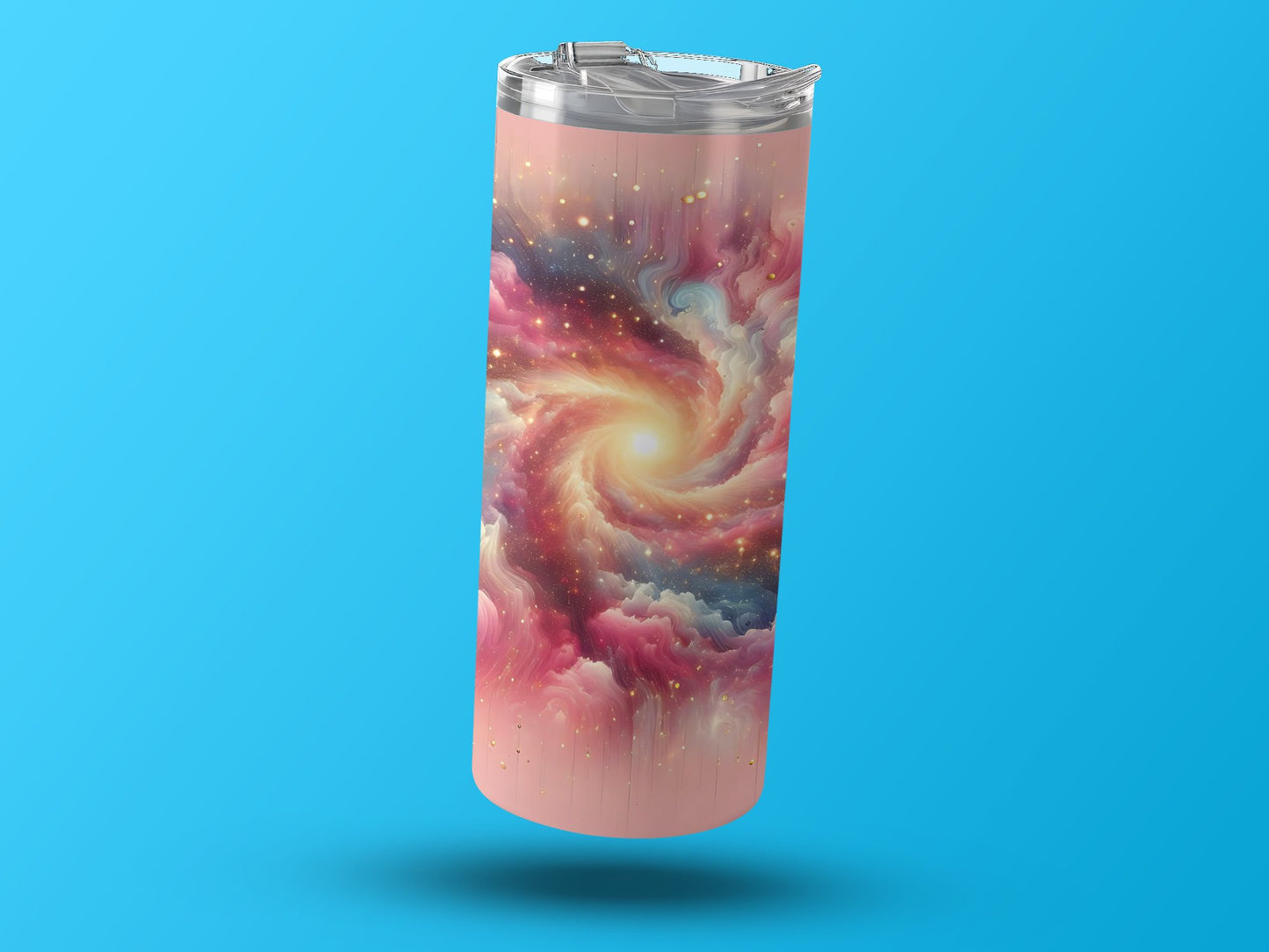 Vibrant Nebula Design Travel Tumbler stunning product type