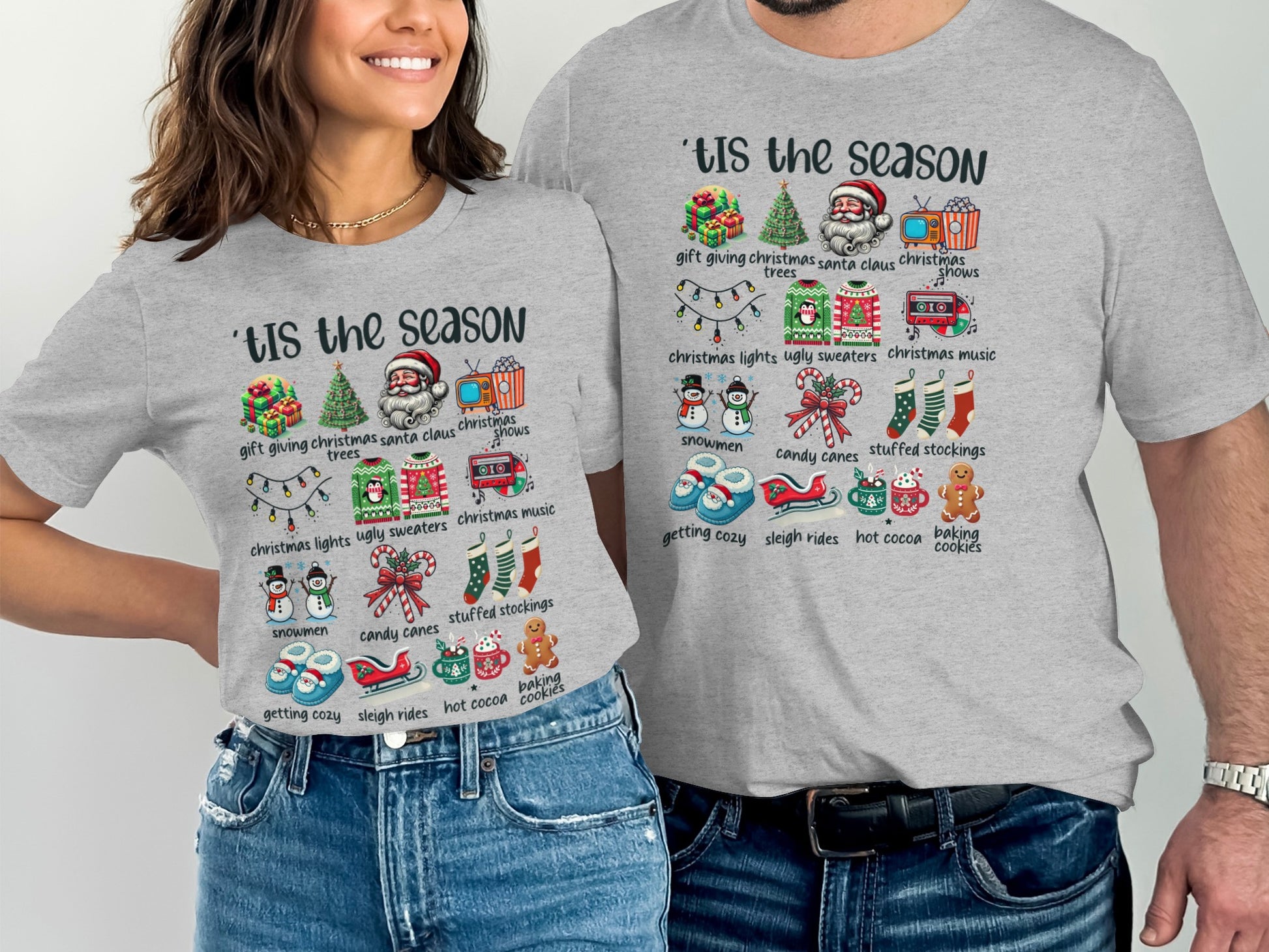 'Tis the Season Christmas Graphic Tee Shirt