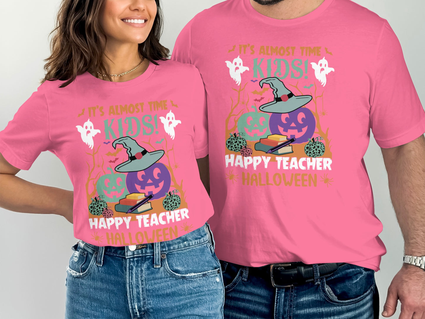 Happy Teacher Halloween Kids Ghosts Pumpkin product