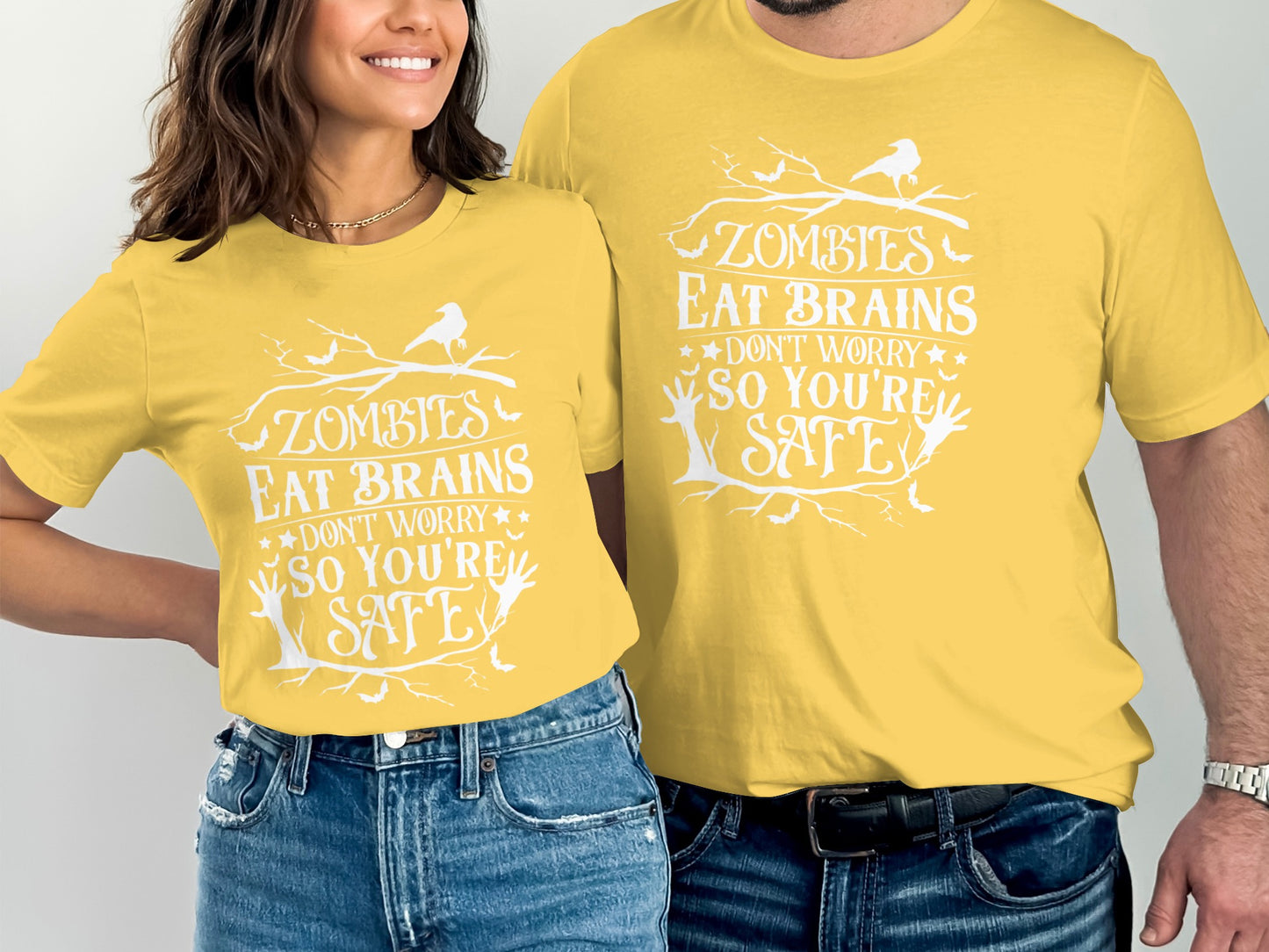 Zombies Eat Brains Don't Worry Graphic T-shirt product type