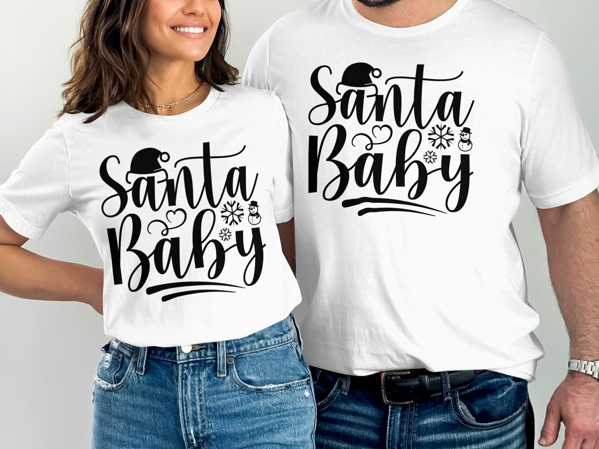 Santa Baby Graphic Print Festive T-Shirt Product