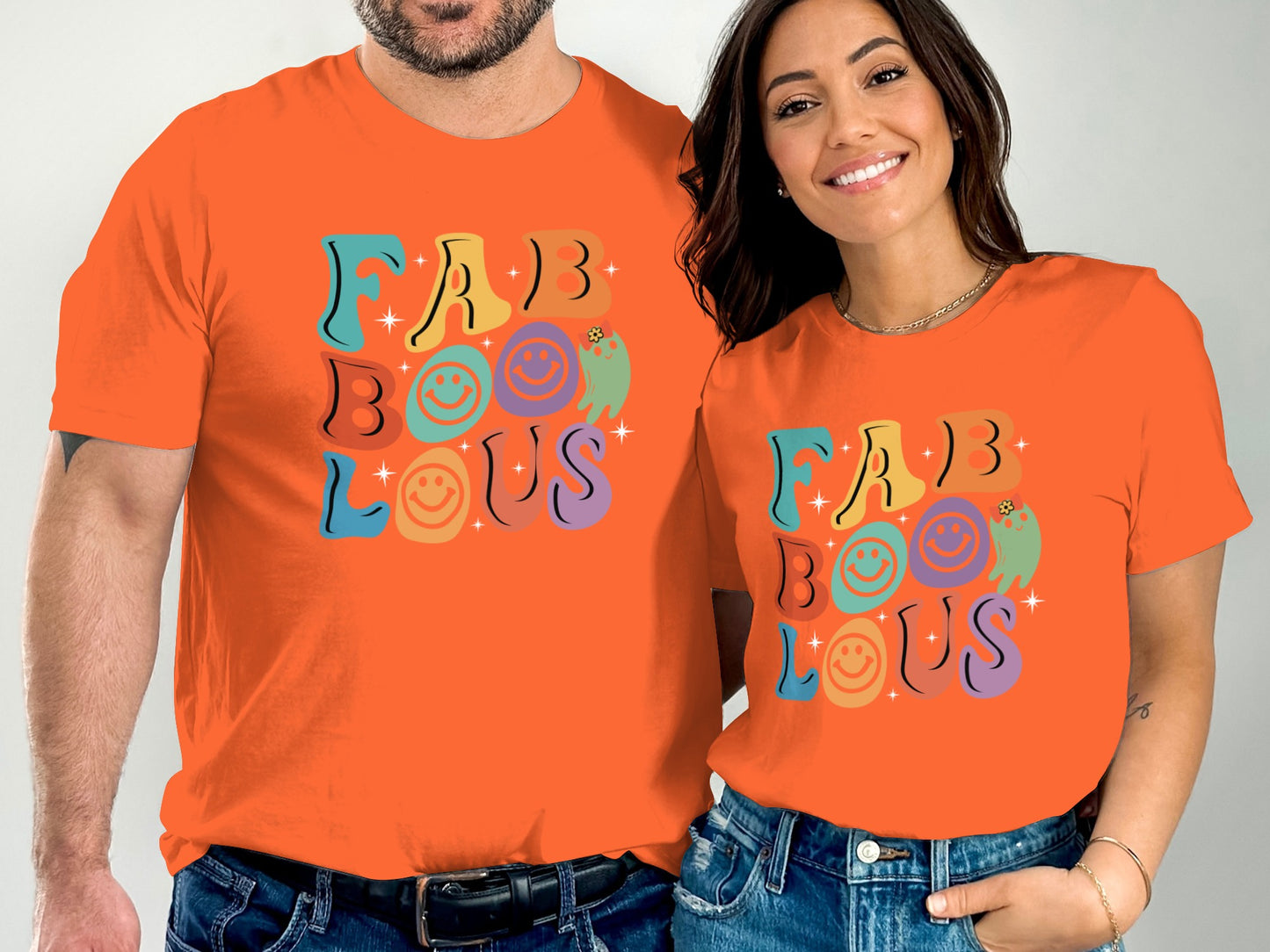 Fab Boo Lous Colorful Text Halloween Shirt product type