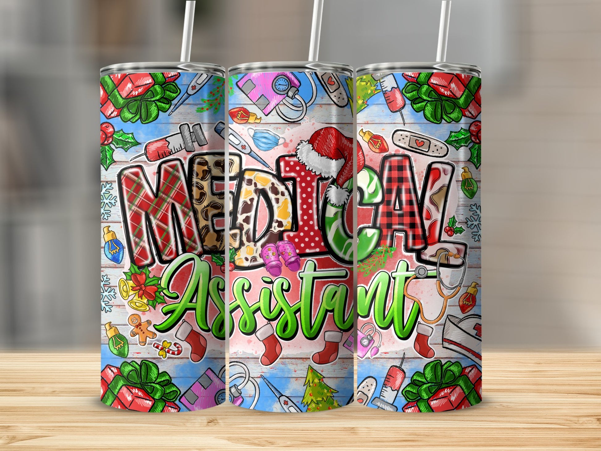 Christmas Themed Medical Assistant Tumbler Product