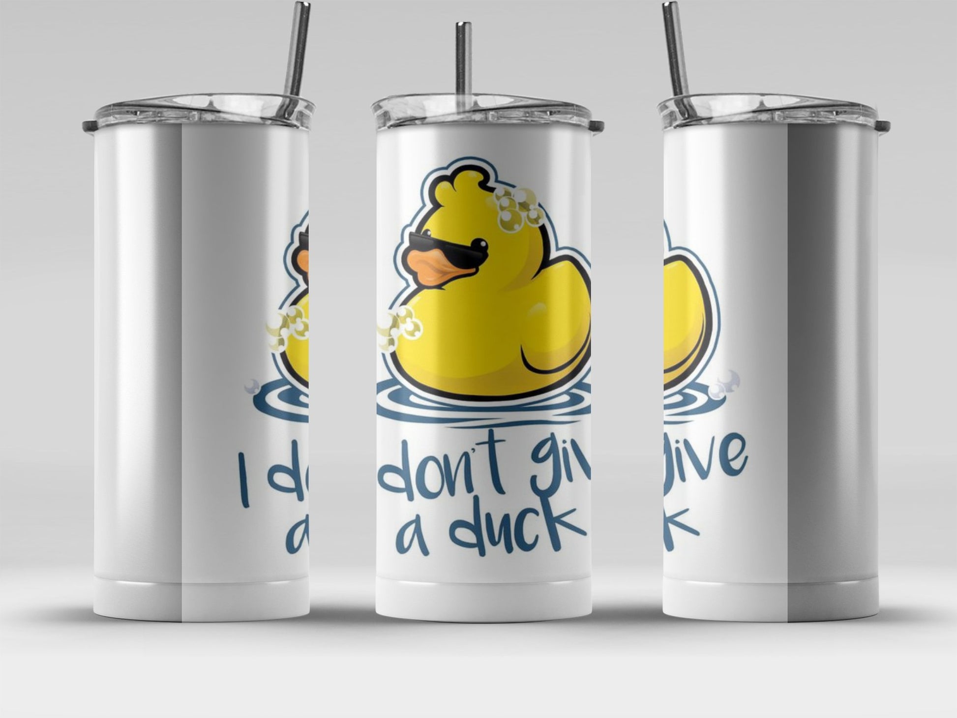Quirky Yellow Rubber Duck Design Tumbler product type