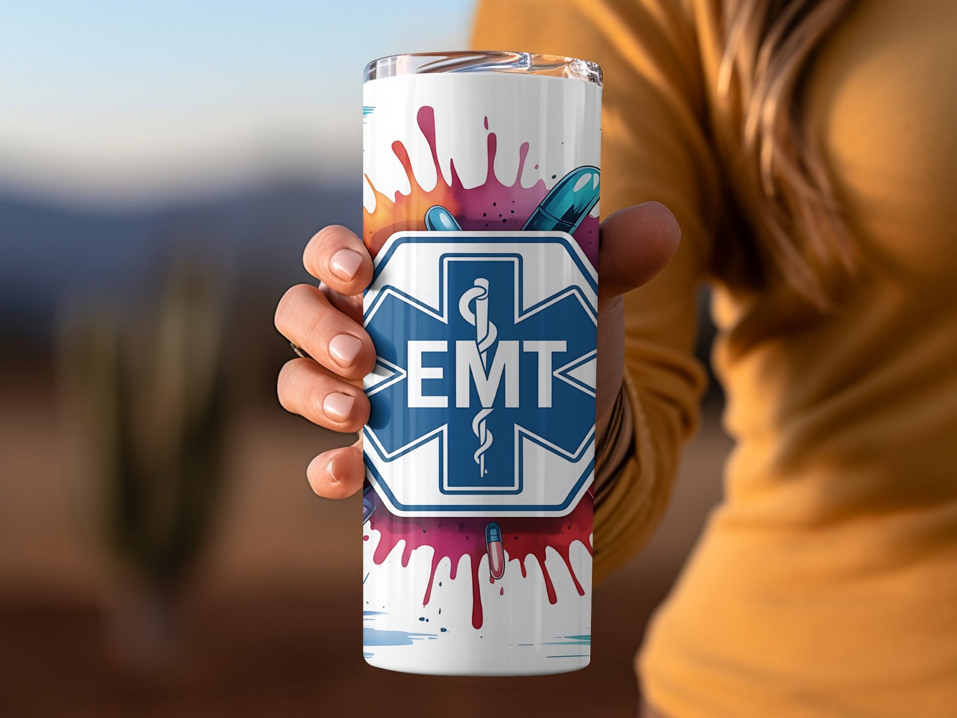 Vibrant EMT Themed Stainless Steel Drinkware product