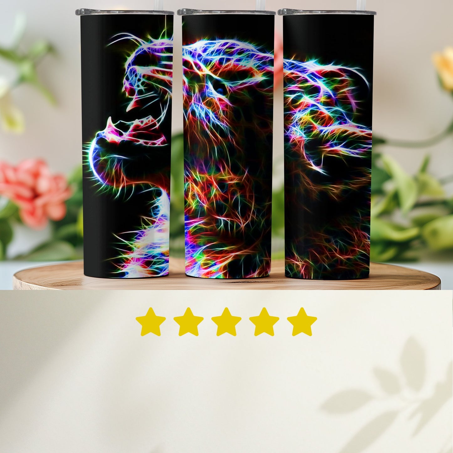 Neon Animal Art Pattern Insulated Drinkware product