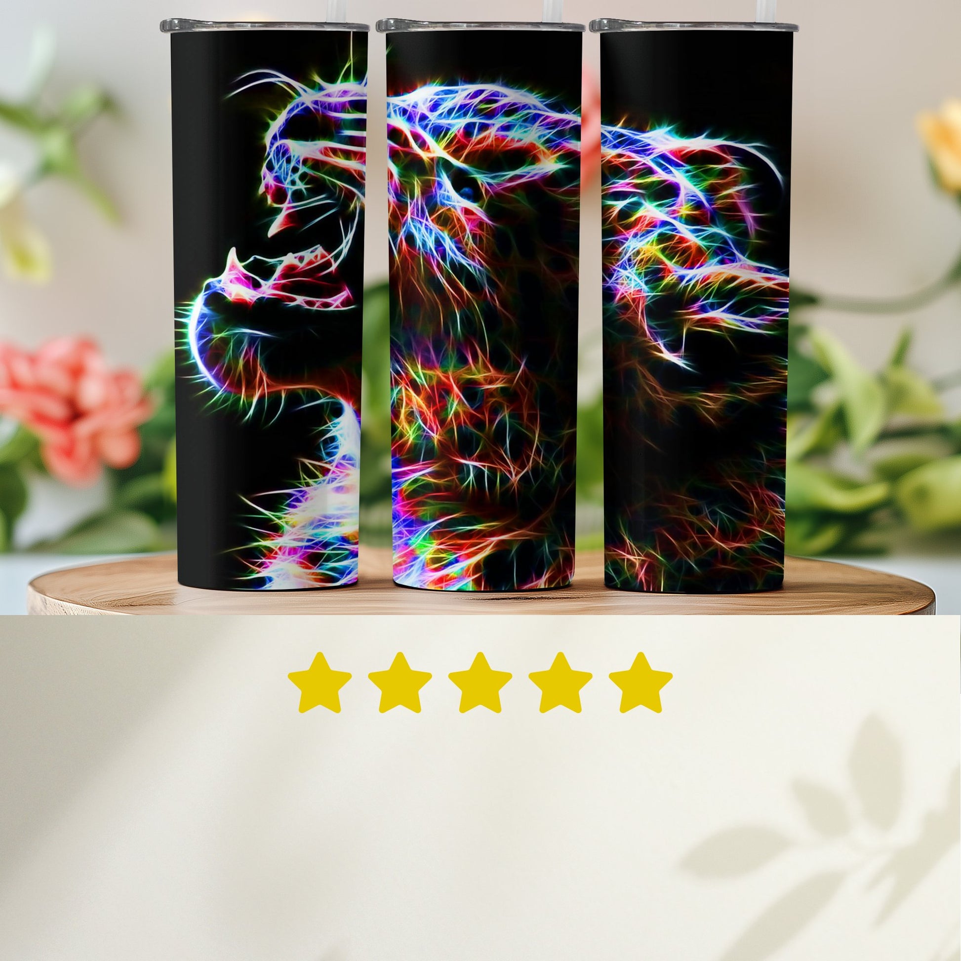 Neon Animal Art Pattern Insulated Drinkware product