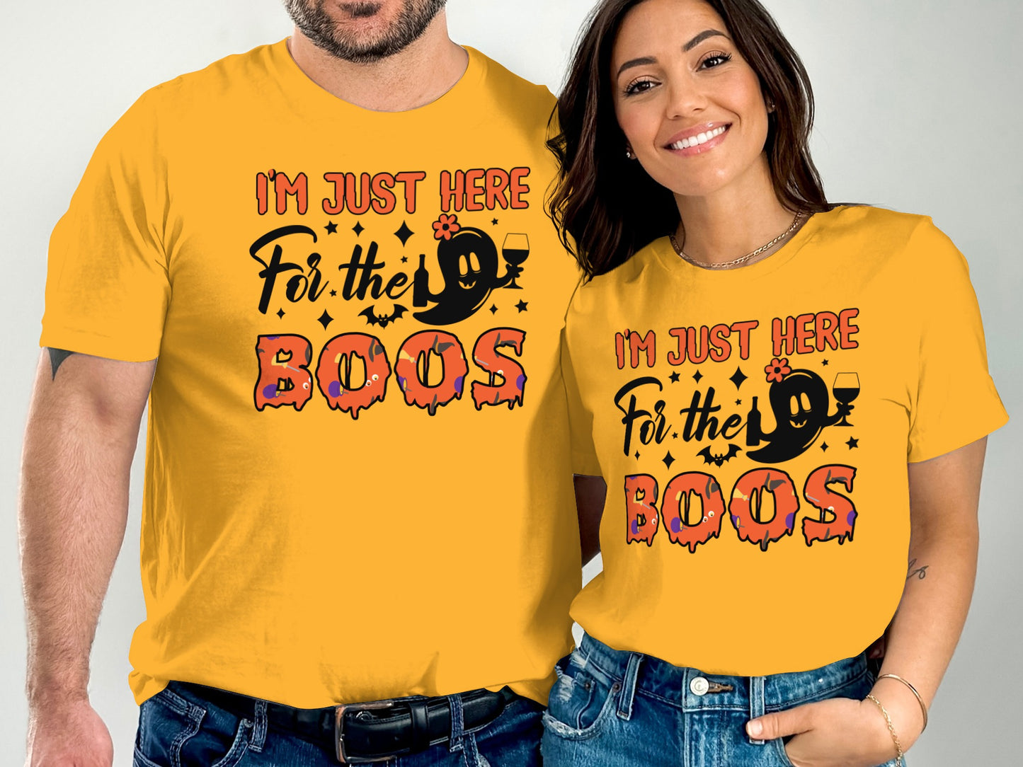Funny Halloween I'm Just Here For The Boos T-shirt product type