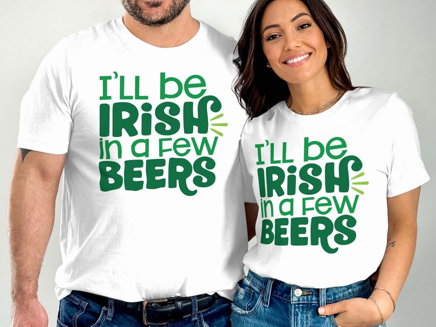 I'll Be Irish In A Few Beers White T-Shirt Product