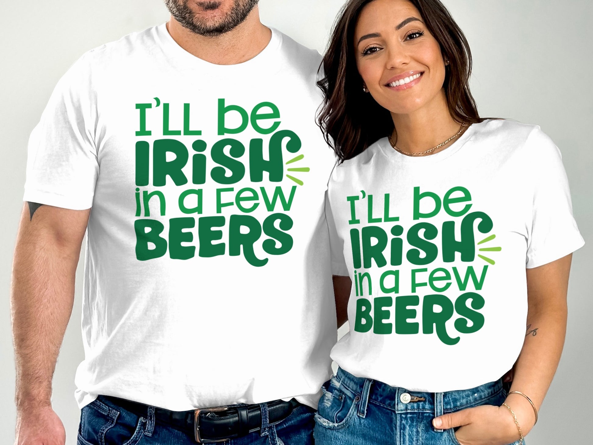 I'll Be Irish In A Few Beers White T-Shirt Product