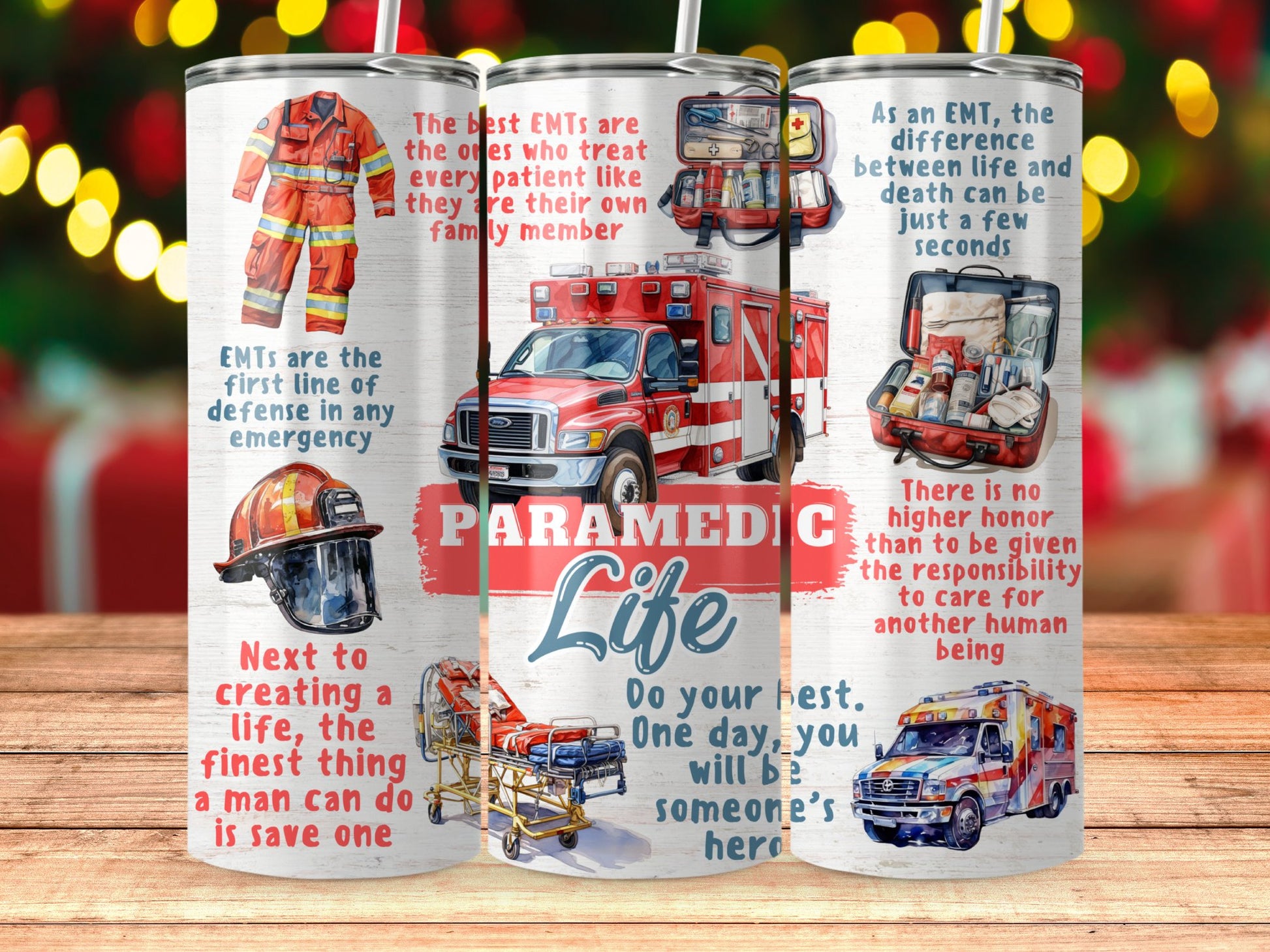 Inspirational Paramedic Life Quotes Travel Mug product type